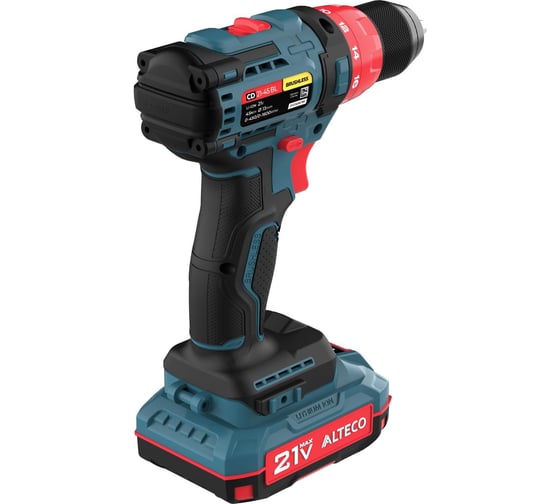 Бесщеточная аккумуляторная дрель-шуруповёрт ALTECO CD 21-45 BL X2 73510
