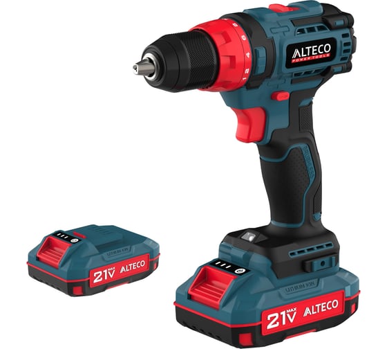 Бесщеточная аккумуляторная дрель-шуруповёрт ALTECO CD 21-45 BL X2 73510 1