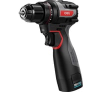 Дрель-шуруповерт аккумуляторная DELI DE-DZ16-1D2 (2 акб, 16В х 2Ач, ЗУ, 45Нм, сумка) 163688