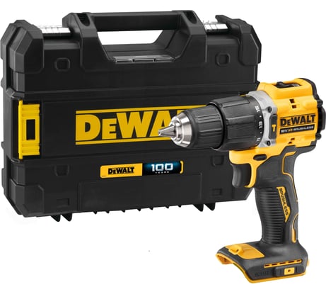 Аккумуляторная ударная дрель-шуруповерт Dewalt DCD100YNT, 18 В, 1650 об/мин, 28050 уд/мин, без АКБ и ЗУ, в кейсе TSTAK DCD100YNT-XJ