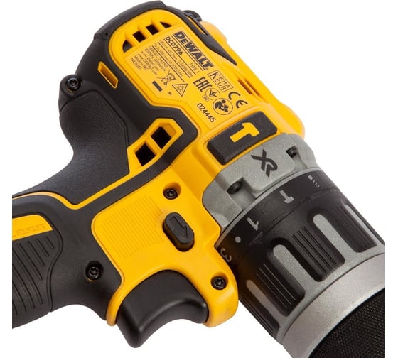 Аккумуляторная ударная дрель-шуруповерт Dewalt DCD796E1T, 18 В, 2000 об/мин, 34000 уд/мин, с АКБ 1.7 Ач в кейсе TSTAK () DCD796E1T-XJ DCD796E1T-QW