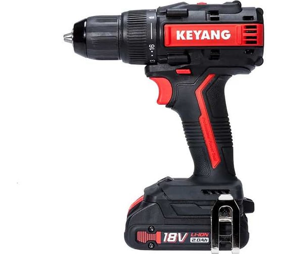 Дрель шуруповерт ударная аккумуляторная бесщеточная KEYANG 55 Нм DM18BLW (Set) 5997726857