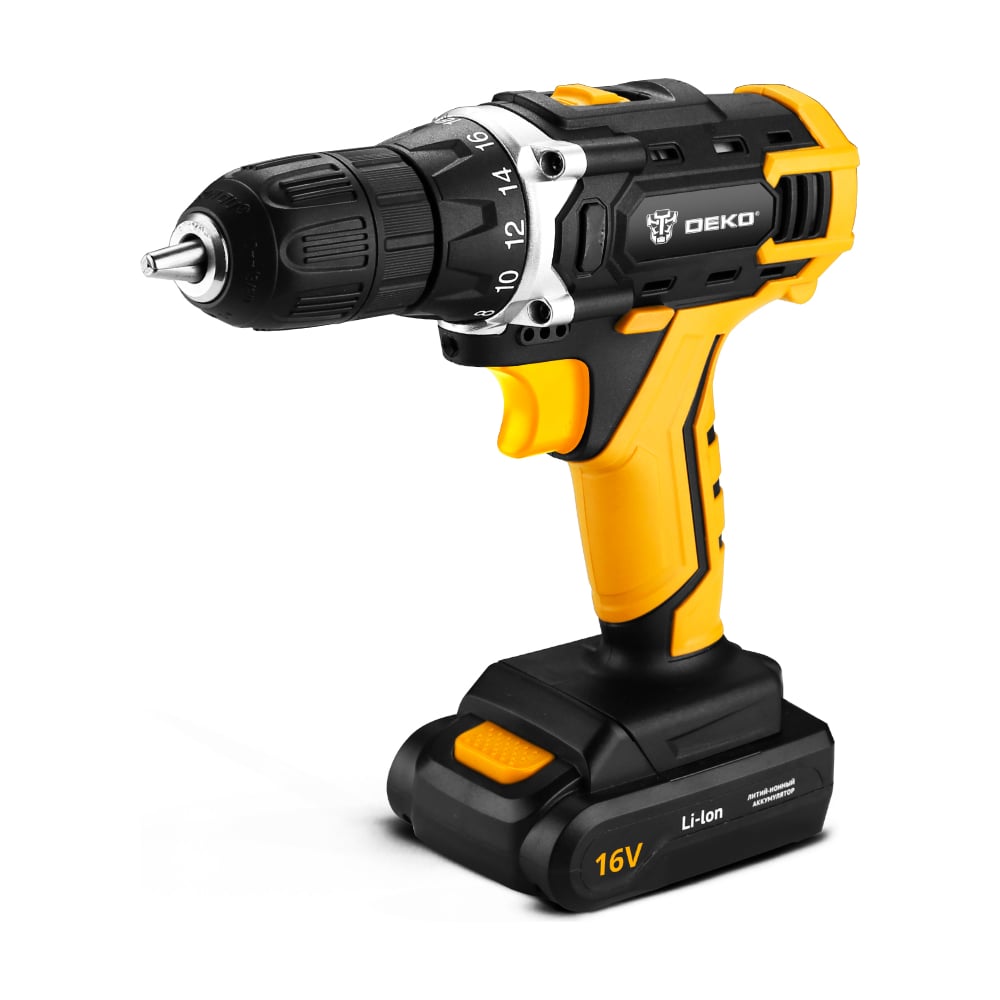 Аккумуляторная дрель-шуруповерт DEKO DKCD16FU-Li 063-4098 - выгодная ...