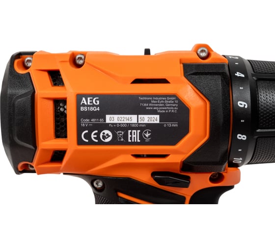 Дрель-шуруповерт AEG BS18G4-202C 4935478630