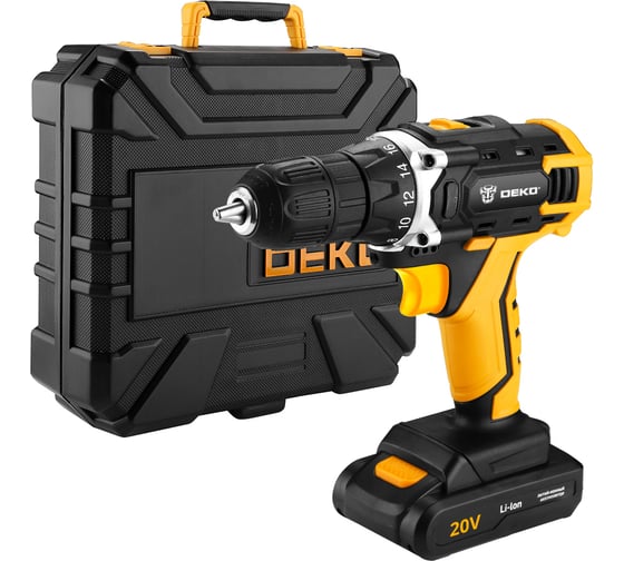 Аккумуляторная дрель-шуруповерт DEKO DKCD20FU-L 063-4178