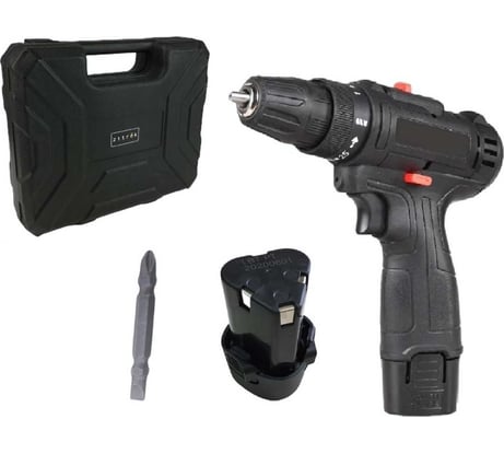 Аккумуляторная дрель-шуруповерт Zitrek Crusher 12-Li 12 В, Li-ion аккумулятор 2 шт, ЗУ, кейс) 063-4078