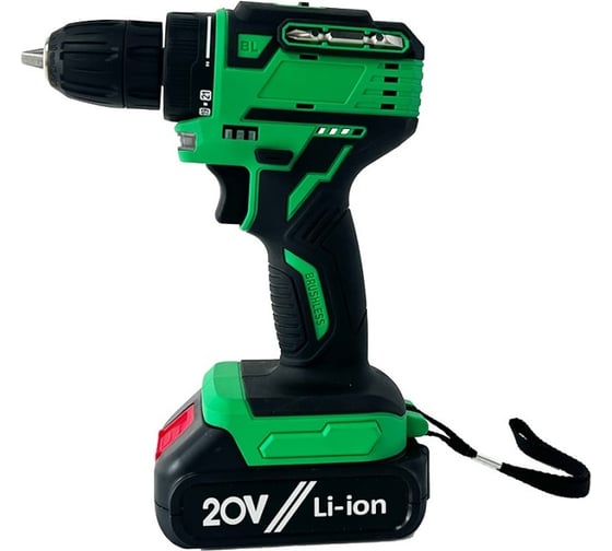 Аккумуляторная бесщеточная дрель-шуруповерт Zitrek Greenpower 20 Pro (20В, Li-ion аккум. 2шт, ЗУ, кейс, бита) 063-4061