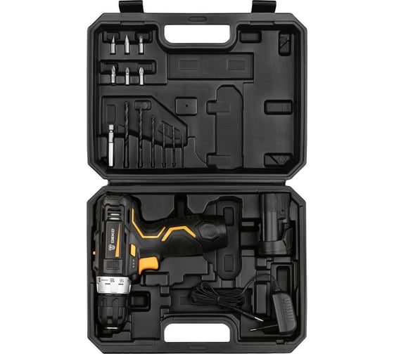 Аккумуляторная дрель-шуруповерт DEKO GCD12DU3 SET4 063-4140