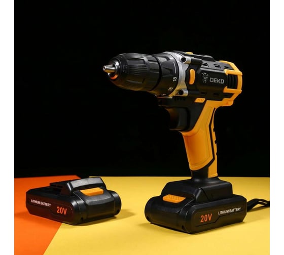 Аккумуляторная дрель DEKO DKCD20FU-Li 063-4143