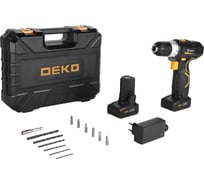 Аккумуляторная дрель-шуруповерт DEKO GCD20DU3 SET 3 в кейсе + оснастка 13 шт, 21.5 Ач 063-4142