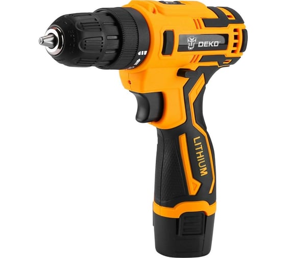 Аккумуляторная дрель-шуруповерт DEKO Banger 12V Li-Ion, 26Нм, 2х1.8 Ач, з/у 063-4169