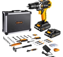 Аккумуляторная дрель + Набор инструментов DEKO DKCD20FU-Li 063-4137