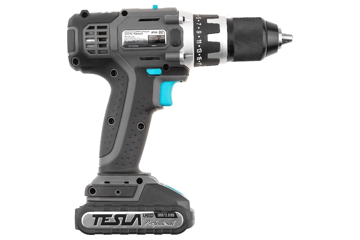 Аккумуляторная дрель-шуруповерт TESLA TCD182DC 621377 - выгодная цена ...