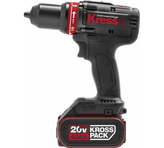 Аккумуляторная бесщеточная дрель-шуруповерт Kress KU124
