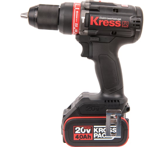 Аккумуляторная ударная бесщеточная дрель-шуруповерт Kress KU361