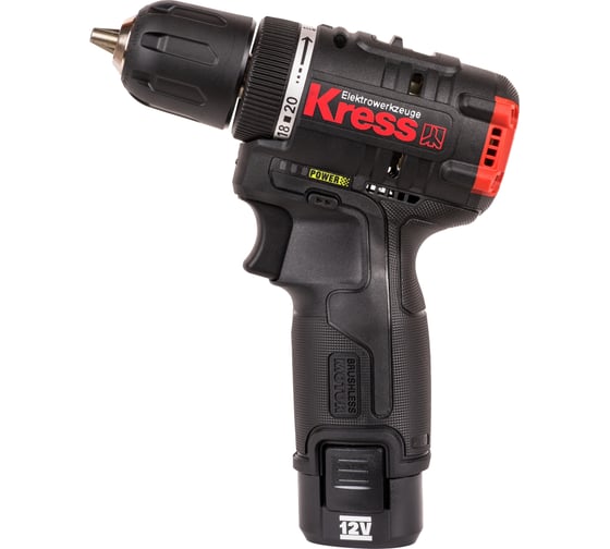 Бесщеточный аккумуляторный шуруповерт Kress KU230.2