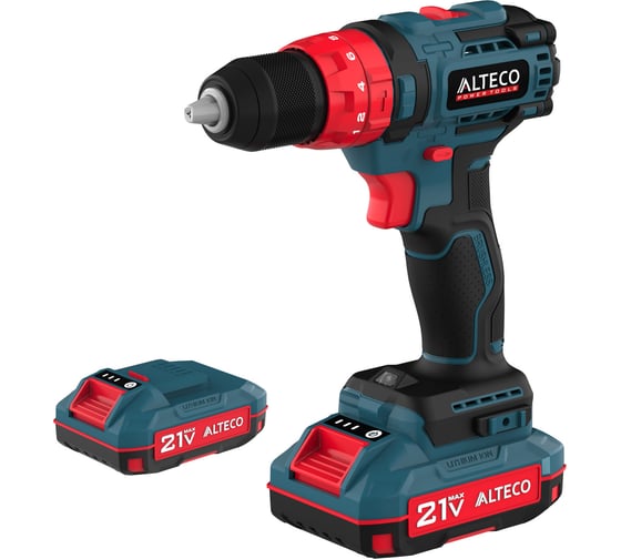 Бесщеточная аккумуляторная ударная дрель-шуруповёрт ALTECO CID 21-45 X2 BL 78080