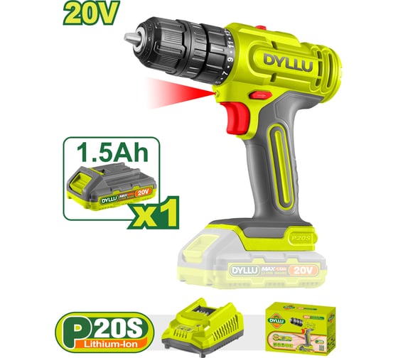 Аккумуляторная дрель 20В DYLLU DTCDP511