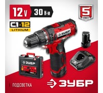 Дрель-шуруповерт ЗУБР ДШЛ-125-22