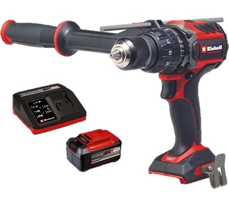 Дрель аккумуляторная ударная Einhell PXC TP-CD 18/120 Li-i BL, 18В, 5.2 Aч Plus 4514310SET
