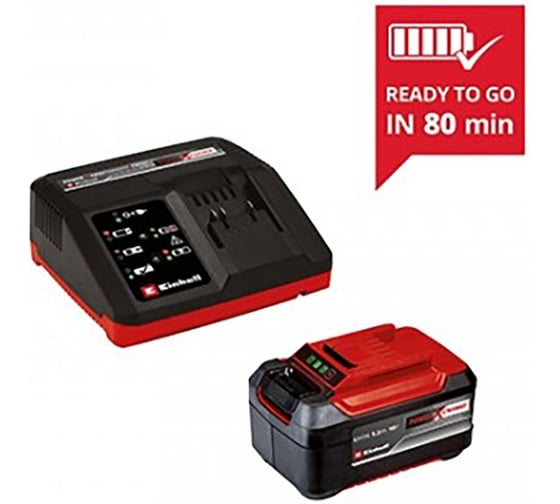 Дрель аккумуляторная ударная Einhell PXC TP-CD 18/120 Li-i BL, 18В, 5.2 Aч Plus 4514310SET