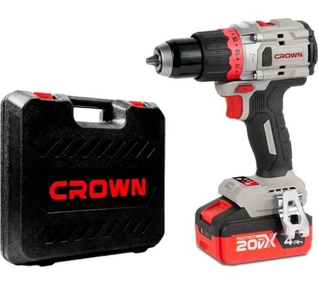 Дрель-шуруповерт ударная аккумуляторная Crown BL CT21127HMX-4 BMC