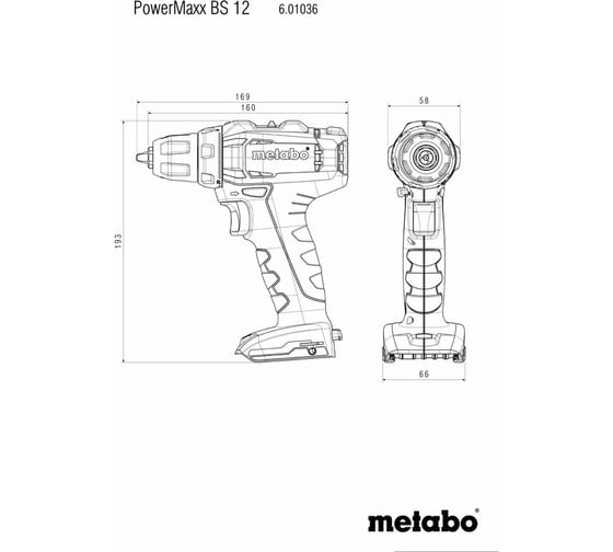 Аккумуляторная дрель-шуруповерт Metabo PowerMaxx BS 12 Set 601036870