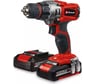 Дрель аккумуляторная Einhell PXC TE-CD 18/2 Li, 18В, 44Нм, патрон 10мм, 2x2.0Ач, ЗУ 4514231