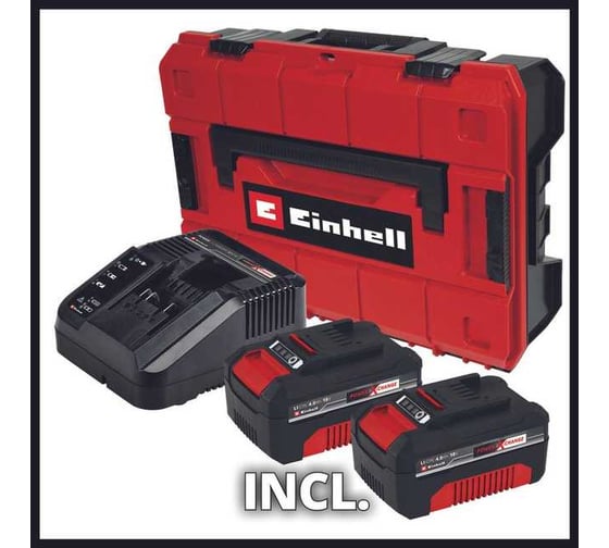 Аккумуляторная ударная дрель Einhell PXC TP-CD 18/60 Li-i BL, 18В, 60 Нм, 13 мм, 2x4.0 Ач, кейс E-Case S-F 4514208
