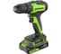 Бесщеточная дрель-шуруповерт GreenWorks GD24DD35, 24В, 29/35 Нм, 1x2Ач,ЗУ, 3704007VUA 1