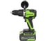 Дрель-шуруповерт ударная GreenWorks GD24DD140, 24V, б/щет, 0-550/0-2100об/мин, 70/140Нм, Anti-kickback, 1x4Ач, ЗУ, коробка 3707607VUB 3
