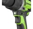 Дрель-шуруповерт ударная GreenWorks GD24DD140, 24V, б/щет, 0-550/0-2100об/мин, 70/140Нм, Anti-kickback, 1x4Ач, ЗУ, коробка 3707607VUB 7