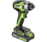 Винтоверт ударный GreenWorks GD24ID3, 24V, б/щет, 0-2800об/мин, 4000уд/мин, HEX 1/4", 300Нм, 3 режима, 1x2Ач, ЗУ, коробка 3802807VUA 6