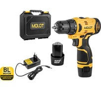 Аккумуляторная дрель-шуруповерт MOLOT MBD 1213 Dli в чемодане 1335567