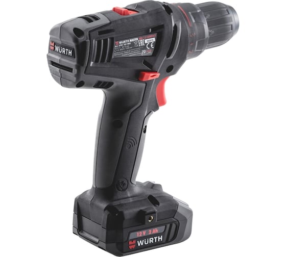 Аккумуляторный шуруповерт WURTH ABS12 COMPACT 2X2.0AH 5701101002961 1