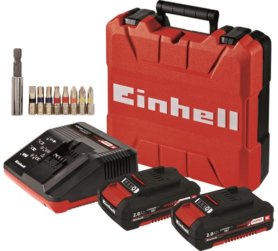 Аккумуляторная дрель-шуруповерт Einhell PXC TE-CD 18/40 Li (2x2.0Ah) 4513910
