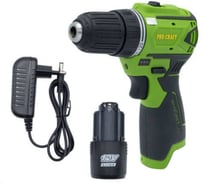 Шуруповерт аккумуляторный PROCRAFT 12В, 30Нм, АКБ 2Ач+ЗУ PA12BL