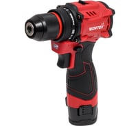Аккумуляторная бесщеточная дрель-шуруповерт WORTEX LX BD 1220 DLi 12В, 30 Нм, 2*1.5 Ач, патрон 10 мм, 1333699