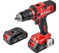 Дрель аккумуляторная Elitech ДА 20СЛ2 (E2201.044.01) 205670