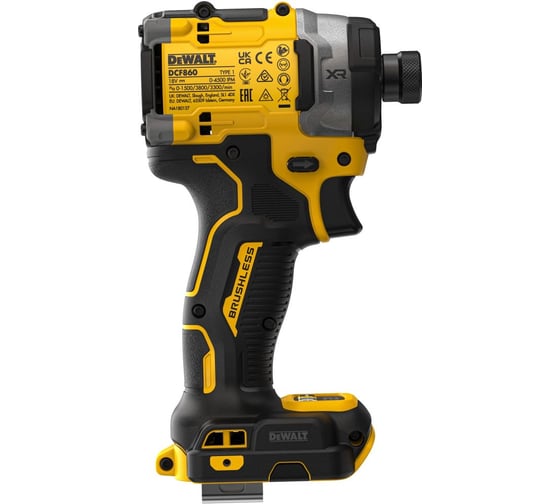 Аккумуляторный шуруповерт Dewalt DCF860N, 18 В, 282 Нм, 4500 уд/мин, без АКБ и ЗУ DCF860N-XJ