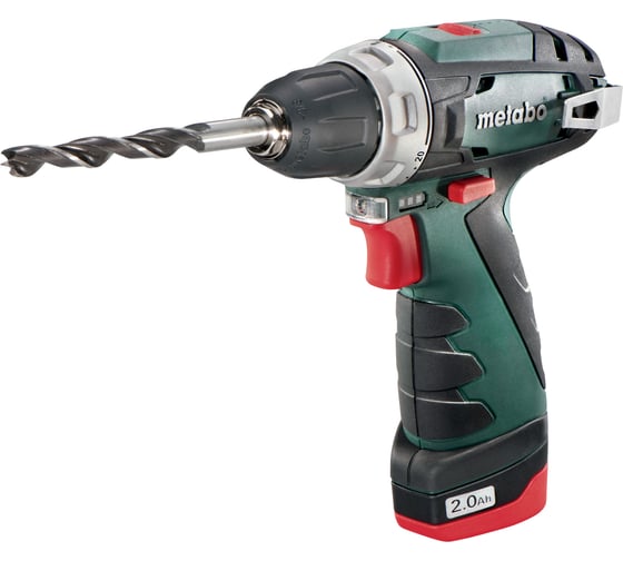 Аккумуляторная дрель-шуруповерт Metabo PowerMaxx BS Basic комплектация "Plus" 618140310