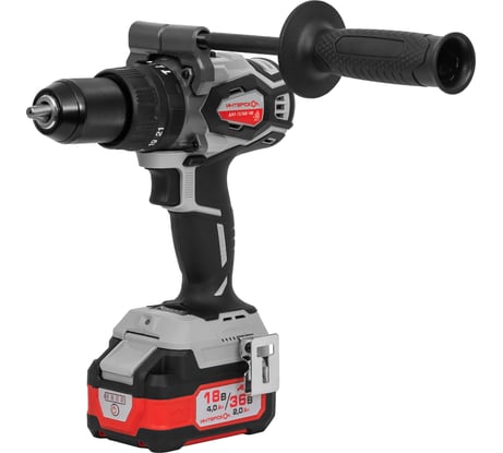 Бесщеточная ударная аккуммуляторная дрель-шуруповерт Интерскол ДАУ-13/36В 140 Li-ion АПИ (кейс, 2 аккум. 2,0Ач, ЗУ) 852.2.2.70