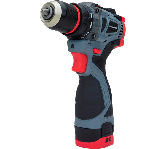 Аккумуляторный бесщеточный шуруповерт Profipower BL-161 16В, 40Нм, Li-ion 2 шт, 2.0Ач,2 скорости, 0.8-10 мм, З/У, в кейсе E0210