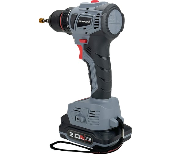 Аккумуляторный шуруповерт бесщеточный Profipower MKBL-18B Li-ion-2шт, 18В, 2.0Ач, З/У, 0.8-10 мм, кейс T0056