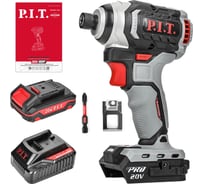 Винтоверт аккумуляторный бесщёточный P.I.T. IMPACT 20В, 170Нм, 3ск, HEX 1/4", 1x2Ач, ЗУ,кейс PSD20H-170A/1