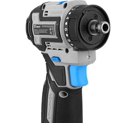 Аккумуляторная дрель-шуруповерт DEKO DKCD12 PRO ONE в кейсе, с 3 насадками, 12В, 2x3.0Ач 085-1320