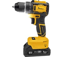Дрель-шуруповерт аккумуляторная KOLNER 18V UNI-M, BL, 38/18 Нм, Коlner KDD 18BL-1K, БЗП 10мм металл, 0-350/1350 об/мин 8020100601