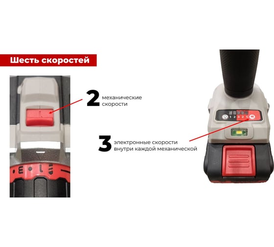 Дрель-шуруповерт аккумуляторная CROWN CT21128HMX-2 BMC