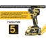 Винтоверт Hanskonner удар б/щ, 18В,1BatterySystem, 280Нм,1/4",2x2Ач, кейс HCD20280BLWC 3