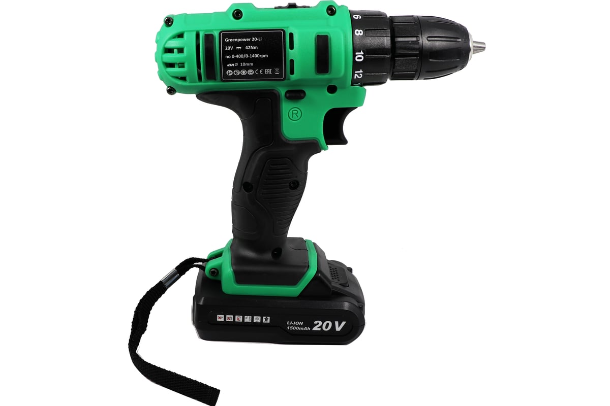 Аккумуляторная дрель-шуруповерт Zitrek Greenpower 20-Li 063-4076 ...